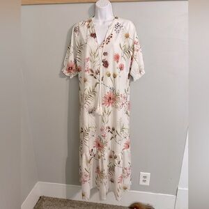 Unbranded “Cottagecore” floral maxi dress. Size large